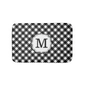 Retro Elagant Personalized Gingham Bath Mat (Voorkant)