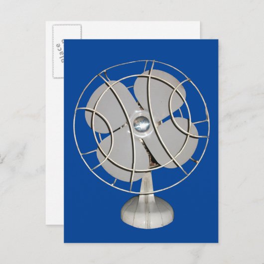 Retro Electric Fan Briefkaart (Voorkant / Achterkant)