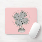 Retro Electric Fan Muismat (Met muis)