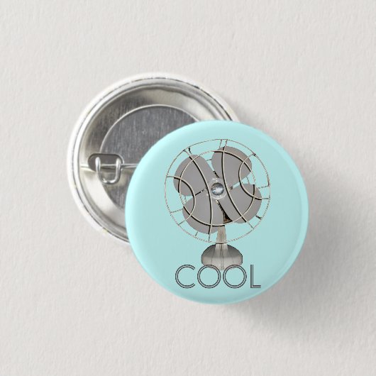 Retro Electric Fan Ronde Button 3,2 Cm (Voorkant /achterkant)
