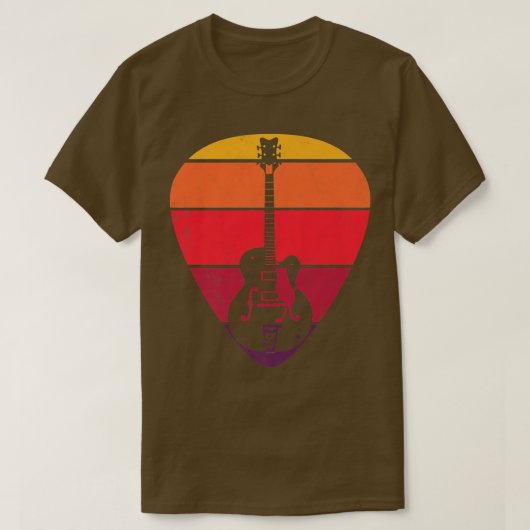 Retro Electric Gitar T-shirt (Design voorkant)