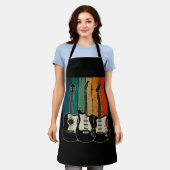 Retro Electric Guiter Musician Guitarist Mu Schort (Gedragen)