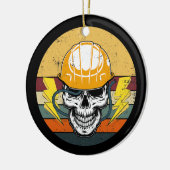 Retro Electrice Skull Electrical Engineer Keramisch Ornament (Links)
