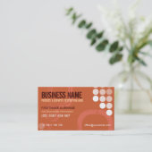 Retro Electro met Logo Visitekaartjes (Staand voorkant)