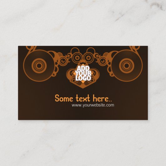 Retro Electro Music Visitekaartje (Achterkant)