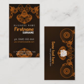 Retro Electro Music Visitekaartje (Voorkant / Achterkant)