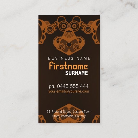 Retro Electro Music Visitekaartje (Voorkant)