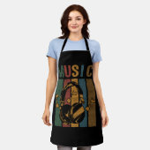  Retro Electronic Music Lover Producer Head Schort (Gedragen)