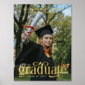 Retro Elegance Afstuderen Schoolfoto Folie Afdrukken (Voorkant)