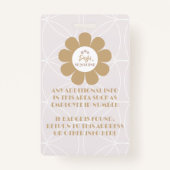 Retro Elegant Blush Pink Business Badge (Achterkant)