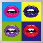 Retro Elegant Chic Hipster Pop Art Poster (Voorkant)