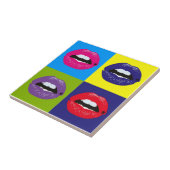 Retro  Elegant Chic Hipster Pop Art Tegeltje (Zijkant)