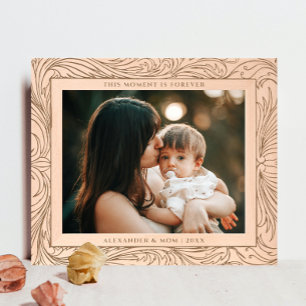 Retro Elegant Groen Laat Familie Laser Gegraveerd