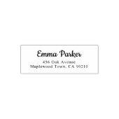 Retro Elegant Script Eenvoudig Zelfinktende Stempel (Design)