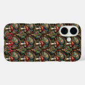 Retro elegante bohemian paddenstoel bospatroon Case-Mate iPhone case (Achterkant (horizontaal))
