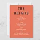 Retro Elegante Laatste Rodeo Roze Groene Bachelore Kaart (Achterkant)