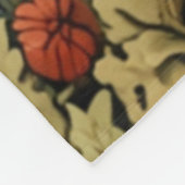 Retro elegante paddenstoelenbos fleece deken (Hoek)