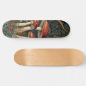 Retro elegante paddenstoelenbos persoonlijk skateboard (Horizontaal)
