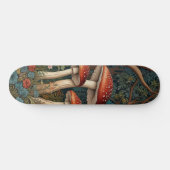 Retro elegante paddenstoelenbos persoonlijk skateboard (Horizontaal)