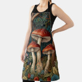 Retro elegante paddenstoelenbos schort (Insitu)