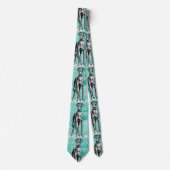 Retro Elegantie: Greyhound van Moriz Jung Stropdas (Voorkant)