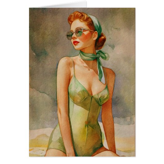 Retro Elegantie: Strand Chic  (Voorkant)
