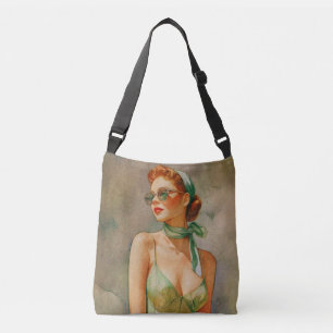 Retro Elegantie: Strand Chic  Crossbody Tas