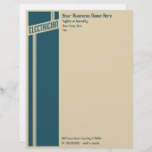 retro-elektricien briefhoofd (Voorkant / Achterkant)