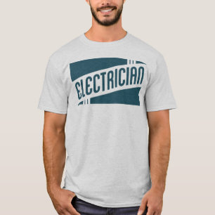 retro-elektricien t-shirt