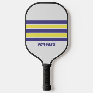 Retro Elektrische Citroen Druiven Strepen   Naam Pickleball Paddle