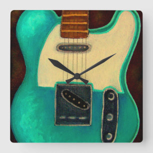RETRO ELEKTRISCHE GITAAR WANDKLok
