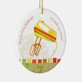 Retro elektrische kloppers bakken kerst ornament (Rechts)