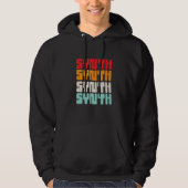 Retro Elektronische Muziek Synth Hoodie (Voorkant)