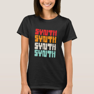 Retro Elektronische Muziek Synth T-shirt