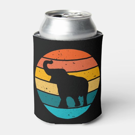 Retro Elephant Blikjeskoeler (Blikje Voorkant)