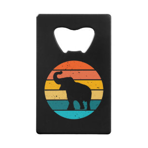 Retro Elephant Creditkaart Flessenopener