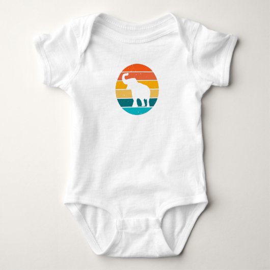 Retro Elephant T-shirt (Voorkant)