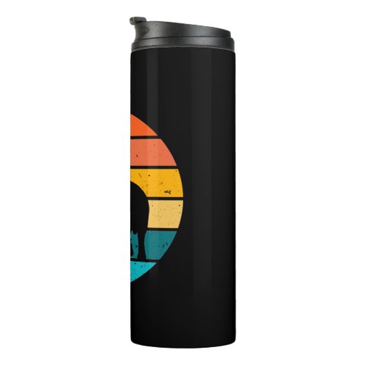 Retro Elephant Thermosbeker (Geroteerd rechts)