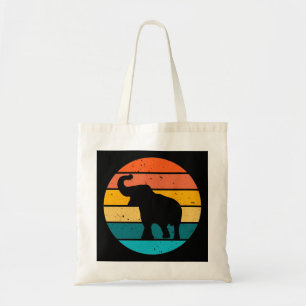 Retro Elephant Tote Bag