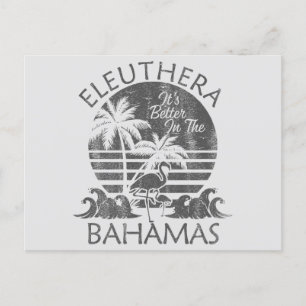 Retro Eleuthera Bahamas Briefkaart Vakantie Cruise