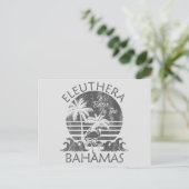 Retro Eleuthera Bahamas Briefkaart Vakantie Cruise (Staand voorkant)