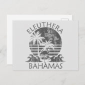 Retro Eleuthera Bahamas Briefkaart Vakantie Cruise (Voorkant / Achterkant)