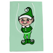 Retro Elf kerstfeestdag cadeautas (Voorkant)