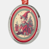 Retro  Elf Ornament (Links)