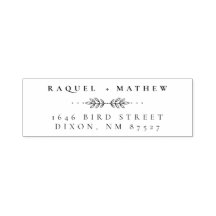 Retro | Eligant Huwelijkspaar Retouradres 