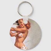 Retro Elvgren Sailing Sailor Pin-up Meisje Sleutelhanger (Achterkant)