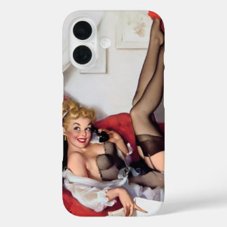  Retro Elvgren Telefoon Pin Up Meisje iPhone 16 Hoesje