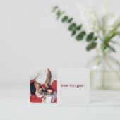  Retro Elvgren Telefoon Pin Up Meisje Visitekaartje (Staand voorkant)