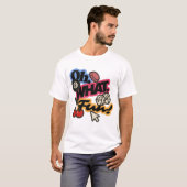 Retro Embroidery Patch Style "Oh, What Fun" T-shirt (Voorkant volledig)