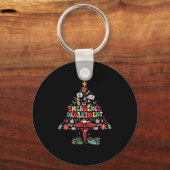 Retro Emergency Department Christmas Tree Er Crew Sleutelhanger (Voorkant)